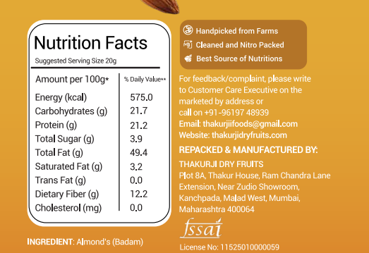 California Almonds Jumbo