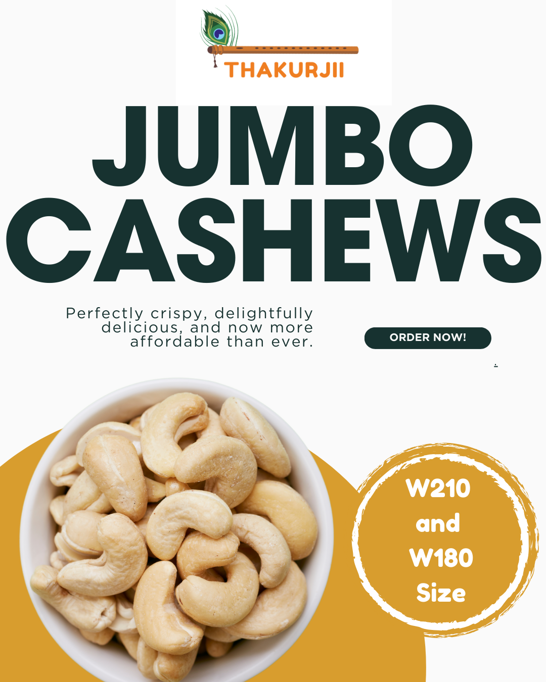 Cashew Nuts W210 (Jumbo)